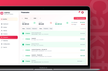 Controle financeiro do CakeFlow